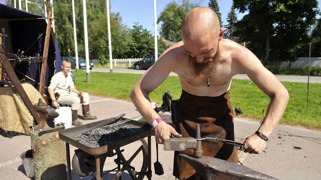 Seppä Juha Kahiluoto Ropecon-roolipelitapahtumassa Espoossa 27. heinäkuuta 2012.