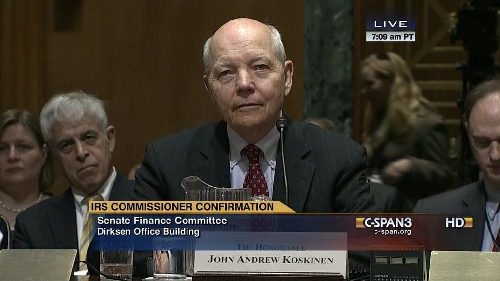 Yhdysvaltain verovirasto IRS:n johtaja John Koskinen on joutunut kesän aikana kongressin kuulusteluihin.