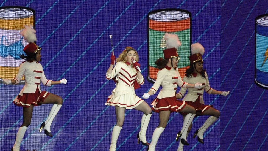 Madonna konsertoi Helsingin olympiastadionilla 12. elokuuta 2012.