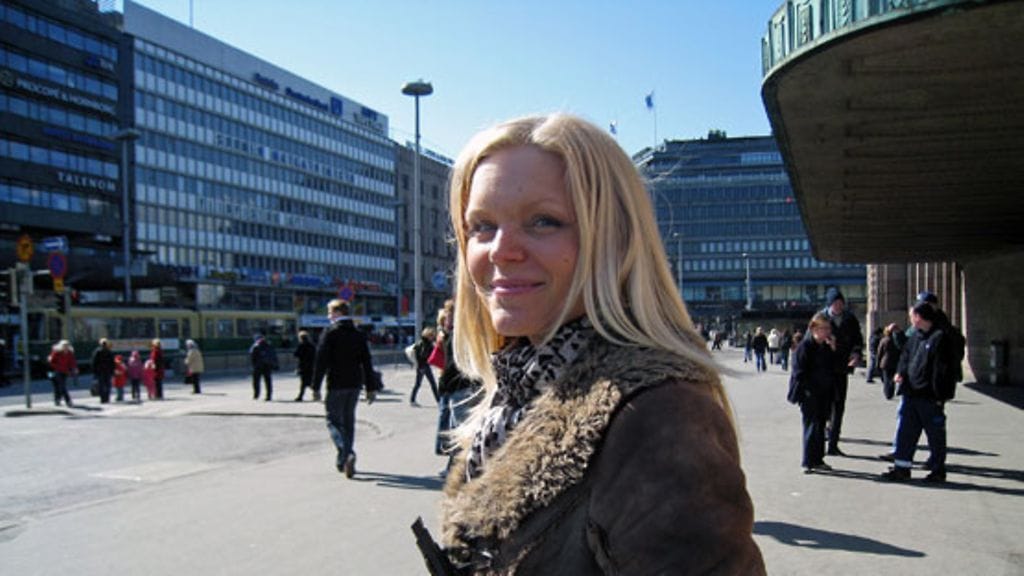 Kirjailija Kira Poutanen käy Helsingissä muutaman kerran vuodessa.