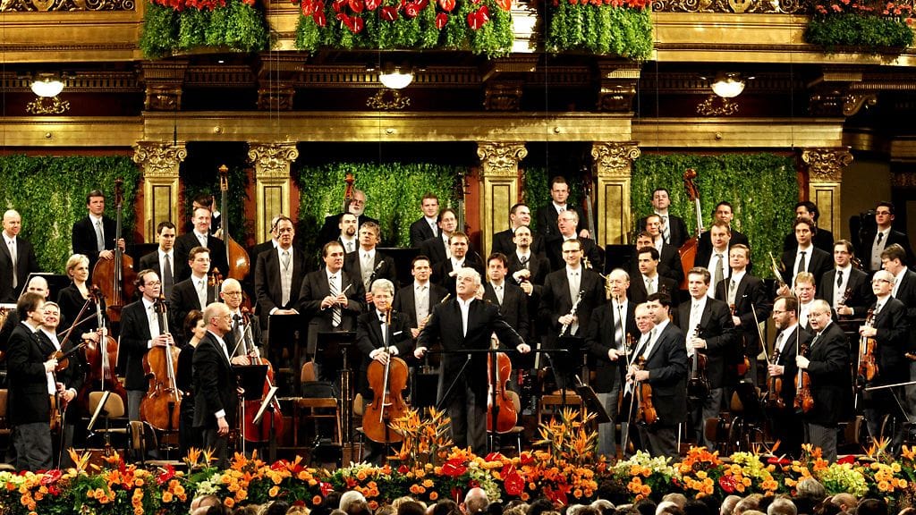 Wienin filharmonikoiden soittajista puolet kuului natsipuolueeseen vuonna 1939. Kuva on orkesterin perinteisestä uudenvuodenkonsertista vuodelta 2009.