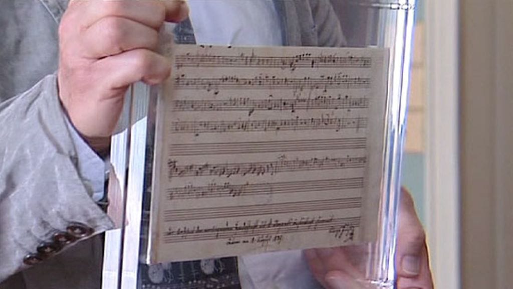 Aiemmin tuntematon Mozartin sävellys on löytynyt Ranskan Nantes'sta 19.9.2008.