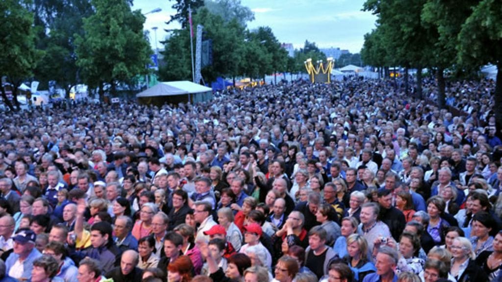 Tangomarkkinoilla riitti väkeä tänäkin vuonna. Lehtikuva