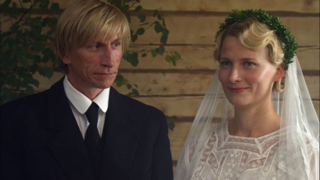 Täällä Pohjantähden alla -elokuvan tähdet Ilkka Koivula ja Veera Kiiskinen.