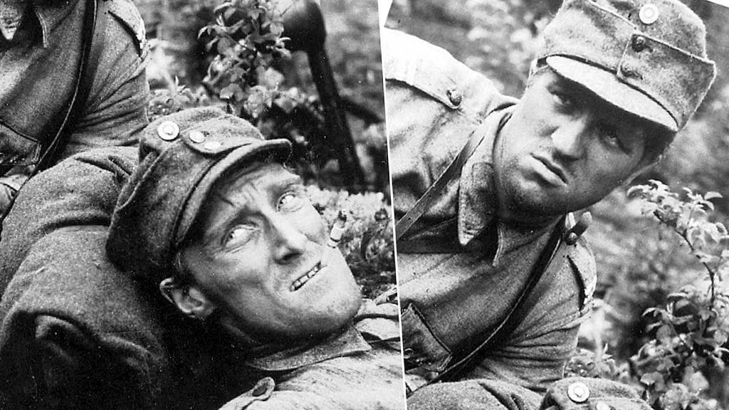 Kuvat Edvin Laineen ohjaamasta Tuntematon sotilas -elokuvasta, joka
sai ensi-iltansa joulukuussa 1955.