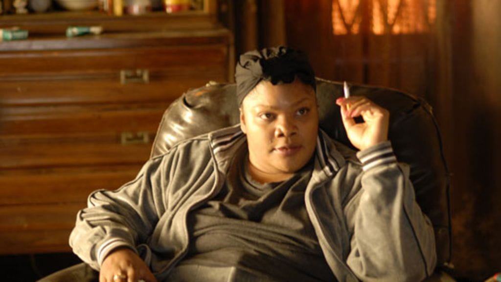 Kuusi Oscar-ehdokkuutta saanut Precious (Precious: Based on the Novel Push by Sapphire) perustuu Sapphire-nimimerkin suojissa kirjoittavan amerikkalaiskirjailijan romaaniin. (Kuva: Future Film.)