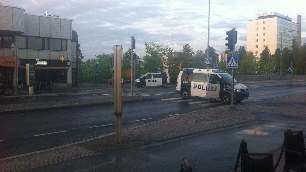 Lukijan lähettämä kuva Hyvinkään ammuskelusta.