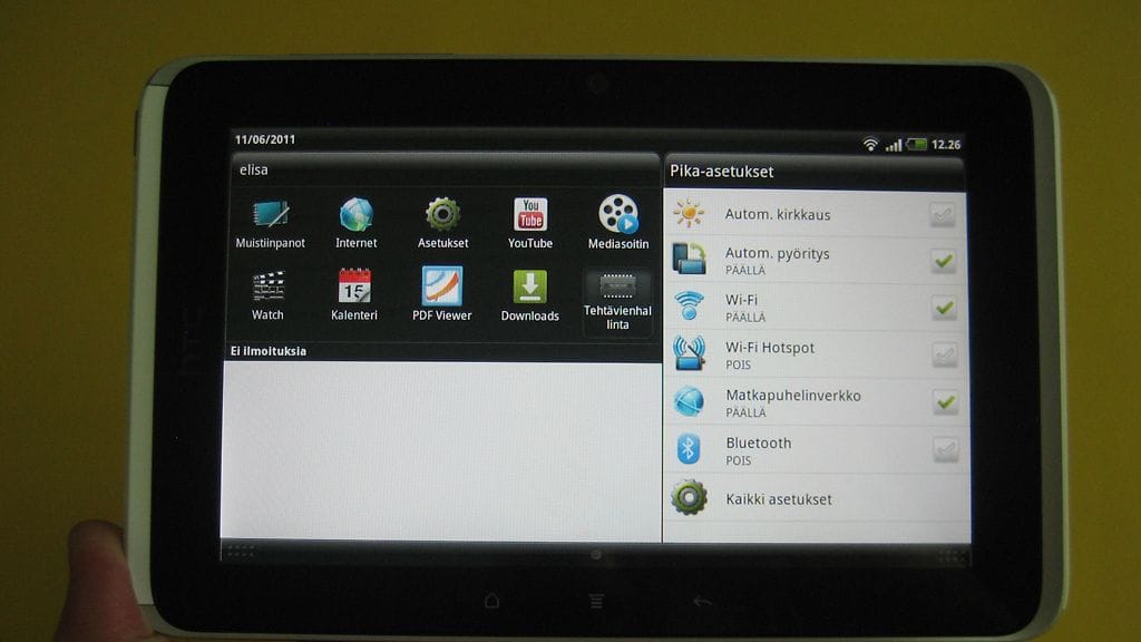 HTC Flyer -tablet-tietokone.
