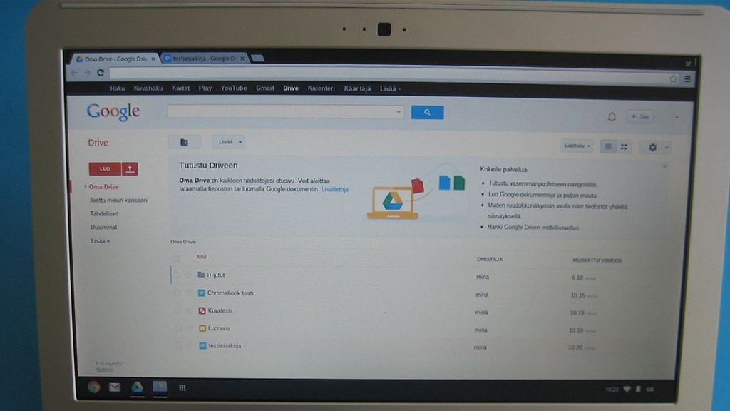 Samsungin valmistama Chromebook-läppäri (303c)