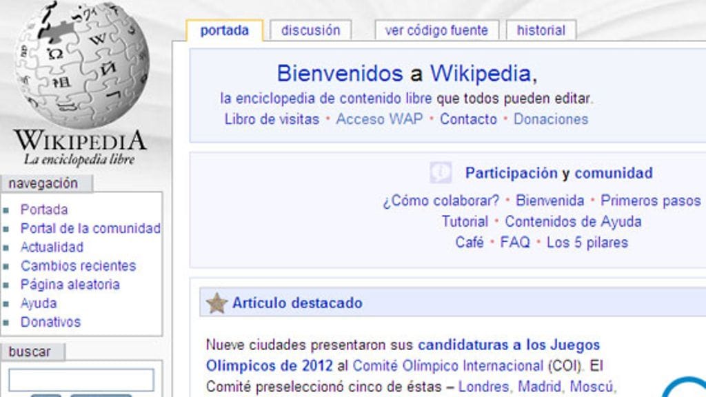 Wikipedian espanjankieliset sivut ovat nouseet halutilastoissa toiseksi.