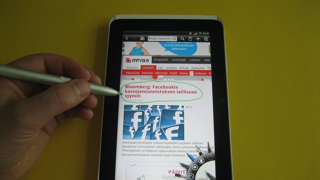HTC Flyer -tablet-tietokone.