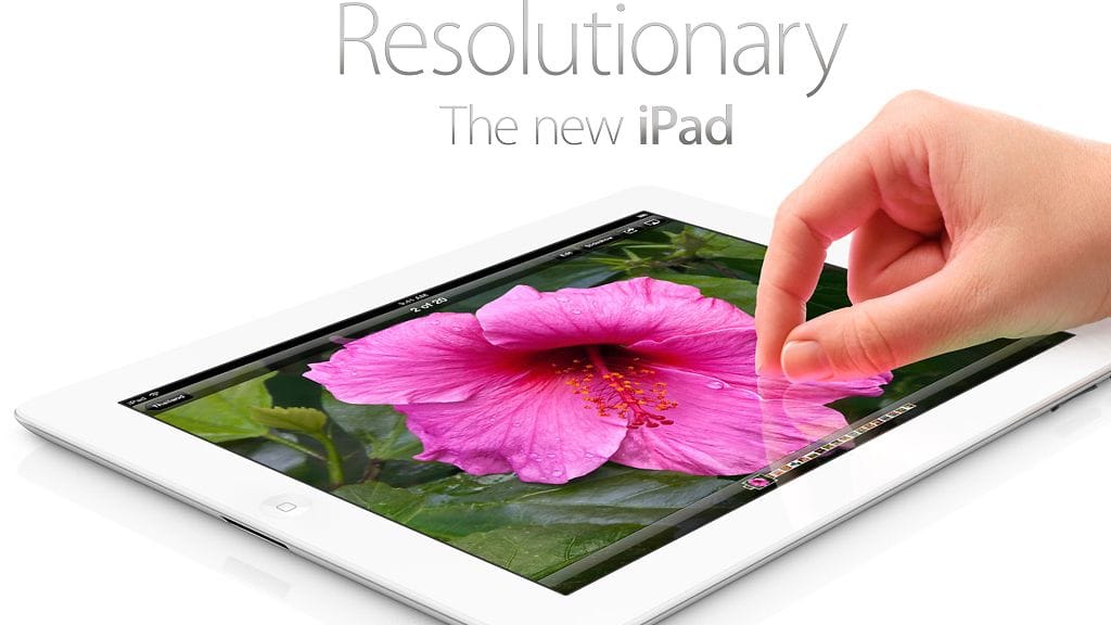 Applen uusi iPad. Kuvakaappaus Applen sivuilta.