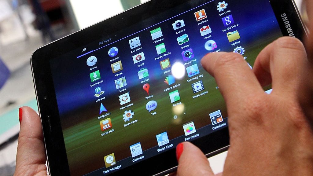 Samsung Galaxy Tab 7.7 -tabletkone. Kuva: EPA