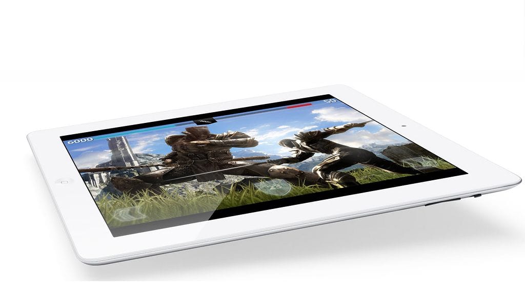 Uusi iPad 2012. Kuvakaappaus Applen sivuilta.