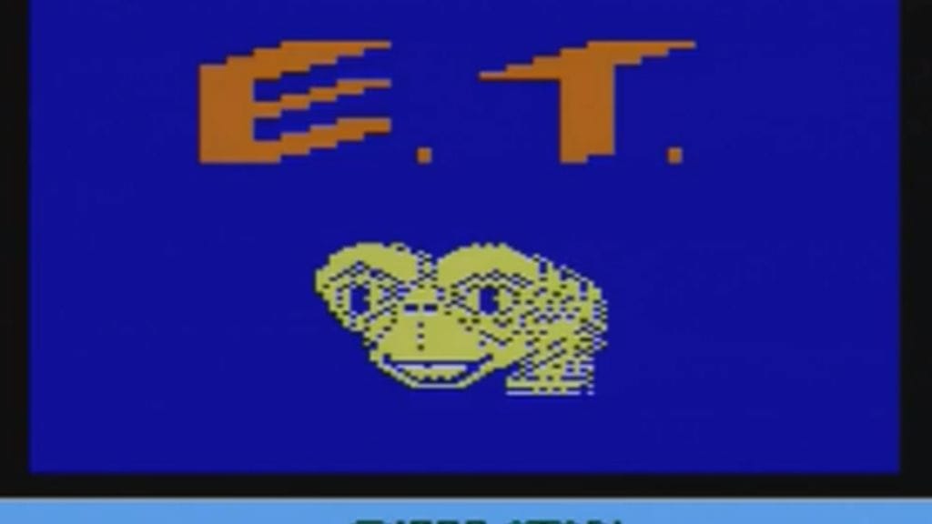 Atarin E.T.-peli vuodelta 1982 tuli kuuluisaksi totaalisena floppina.