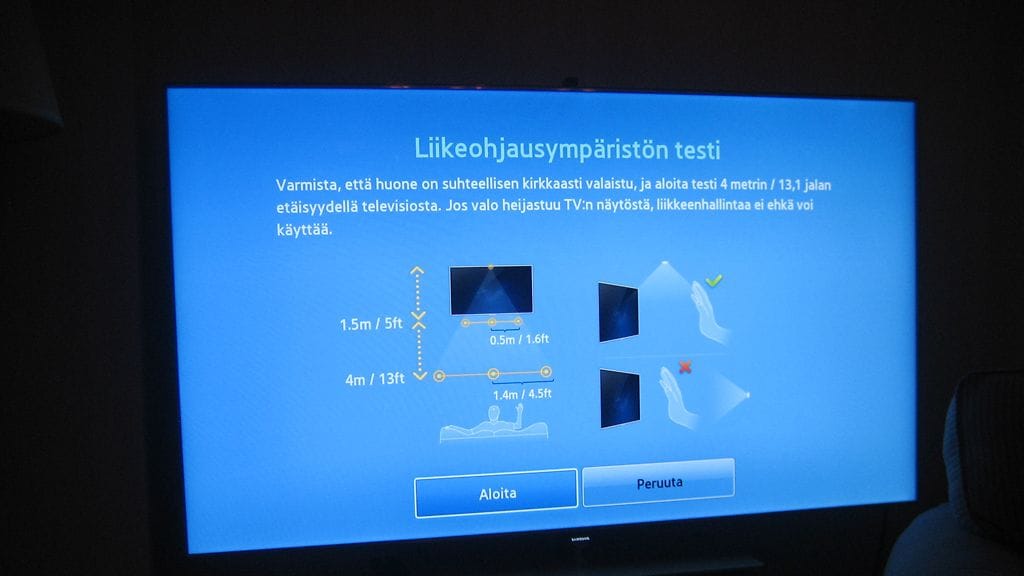 Samsung Smart TV -elekomennot, liiketunnistin