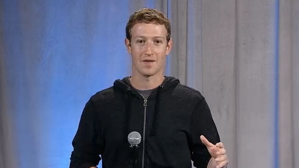 Mark Zuckerberg tiedotustilaisuudessa 4.4.2013
