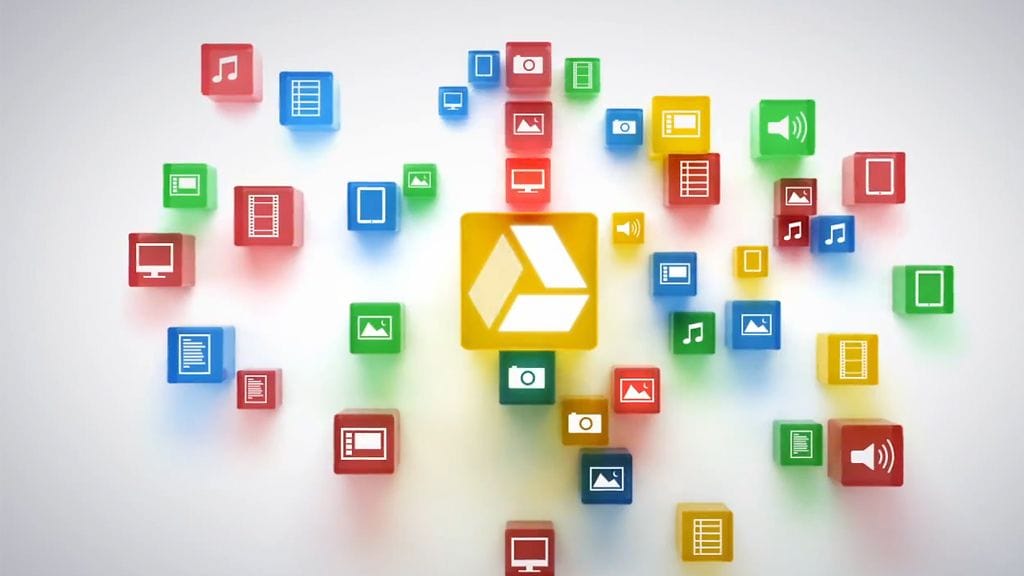 Google Drive -pilvitallennustila. Kuvakaappaus YouTubesta.