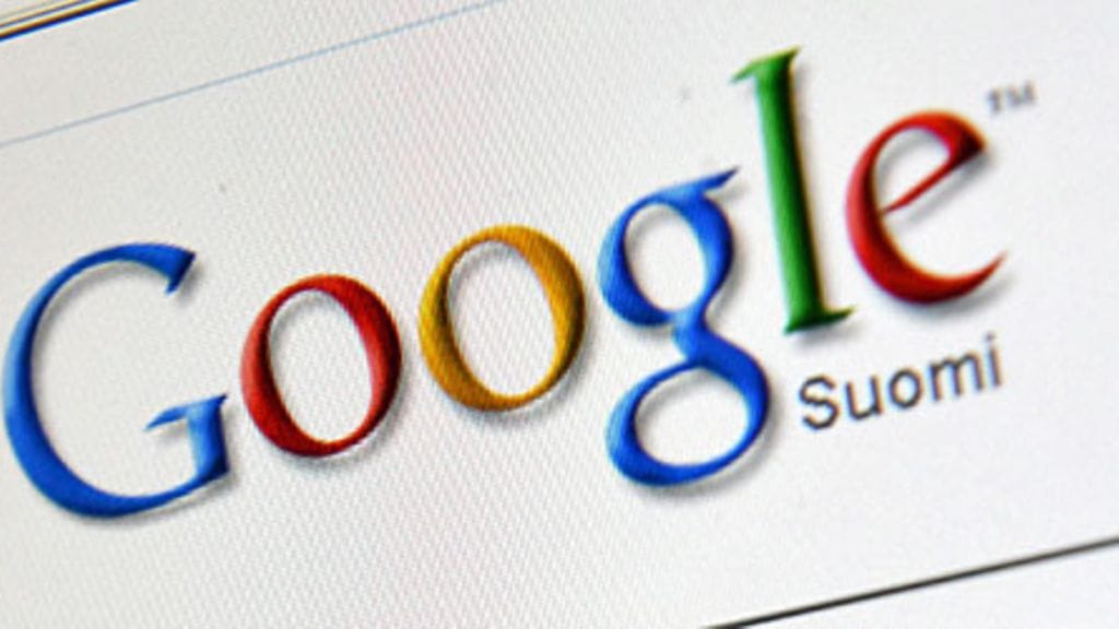 Internet-hakukone Googlen google.fi -etusivu kuvattuna tietokoneen näytöltä Helsingissä, 21. lokuuta 2009. Kuva: Lehtikuva