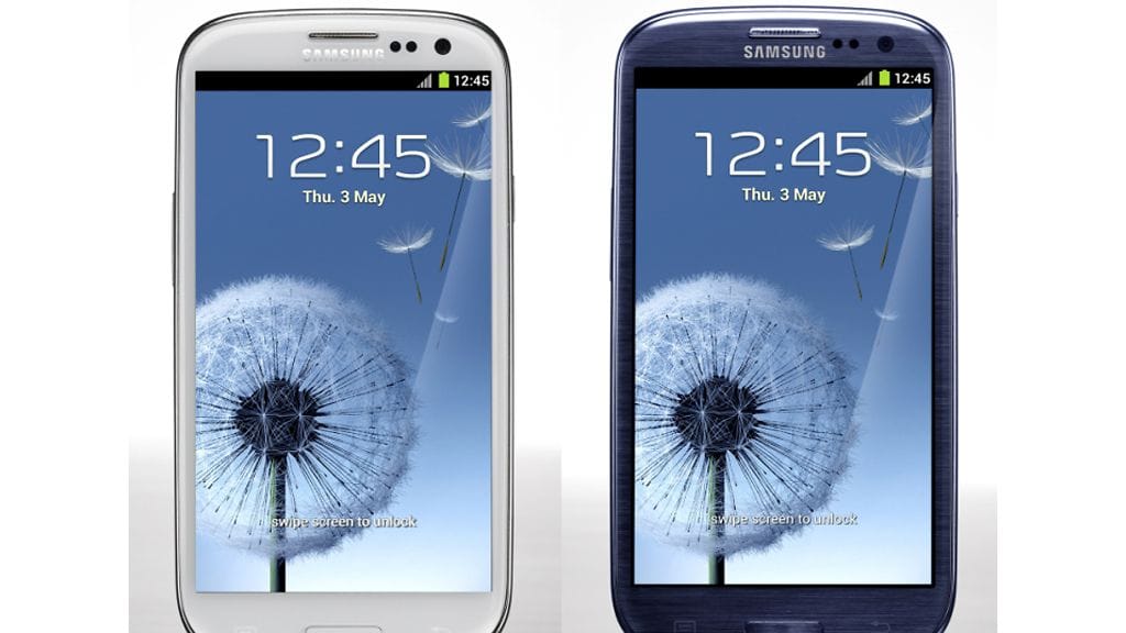 Samsung Galaxy S3.