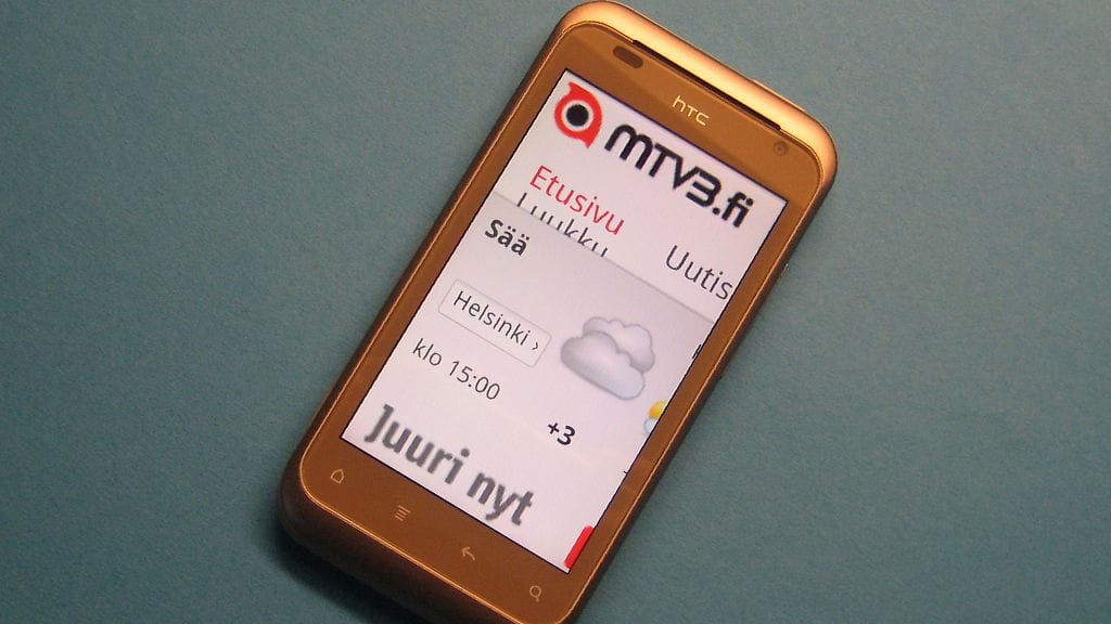 HTV Rhyme Androidpuhelin. Kuva: Jari Heikkilä