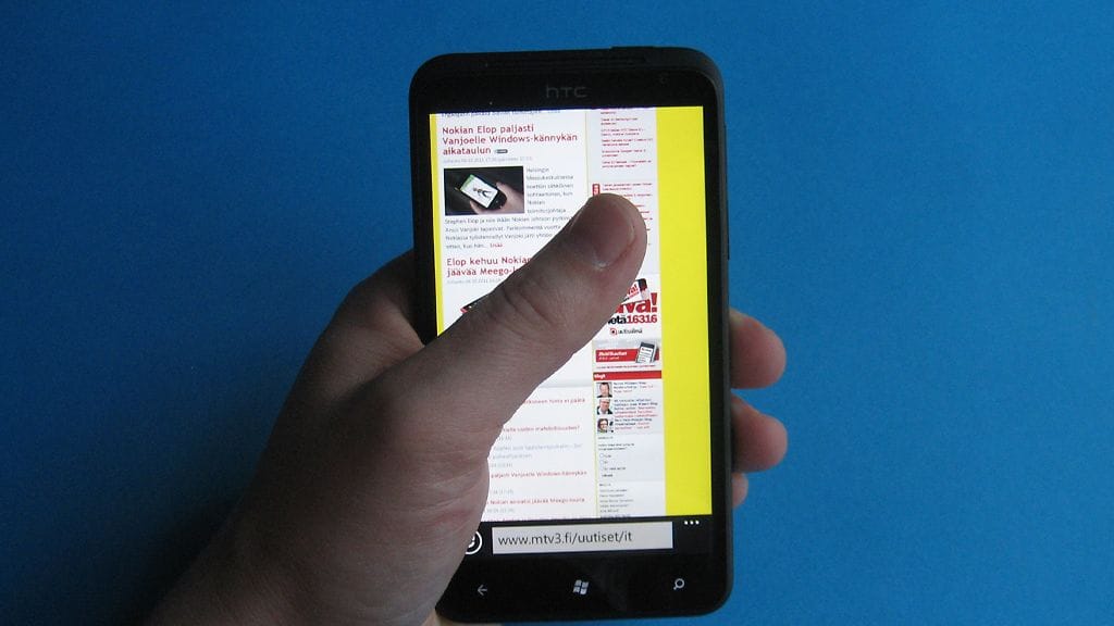 HTC Titan Windows Phone 7, Mango. Kuva: Jari Heikkilä