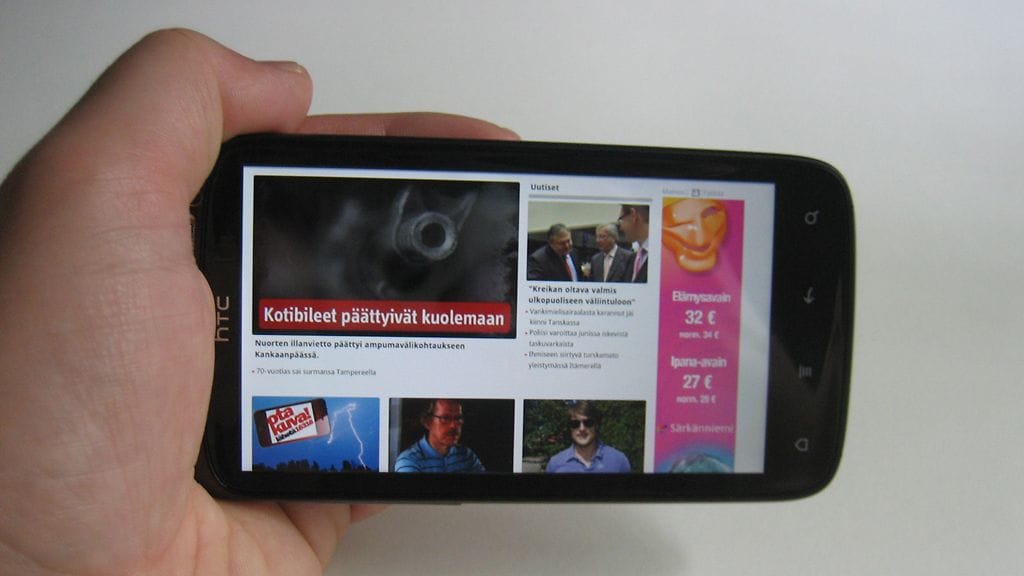 HTC Sensation -älypuhelin, Android.