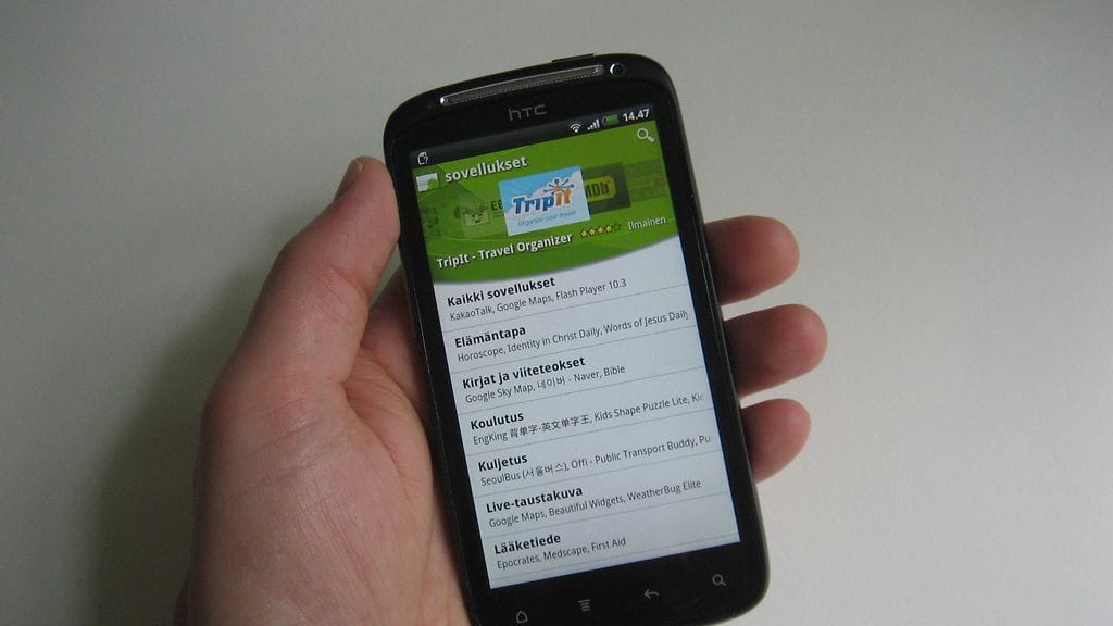 HTC Sensation -älypuhelin, Android.