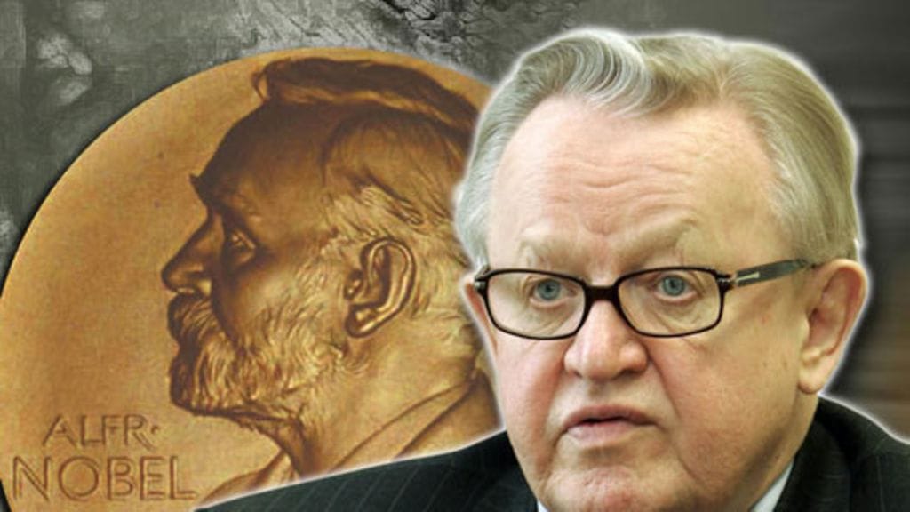 Martti Ahtisaari sai Nobelin rauhanpalkinto