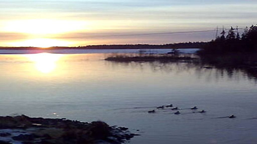 (17.2.2008) Helmikuinen auringonlasku Seinäjoella.