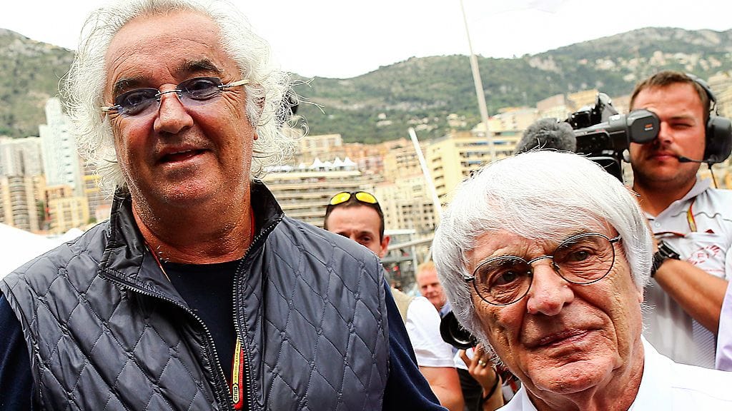 Flavio Briatore ja Bernie Ecclestone (arkistokuva)