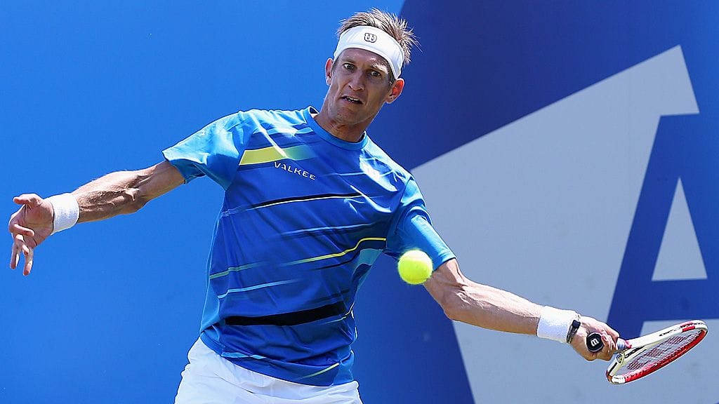 Jarkko Nieminen Queen's Clubilla kesäkuussa.