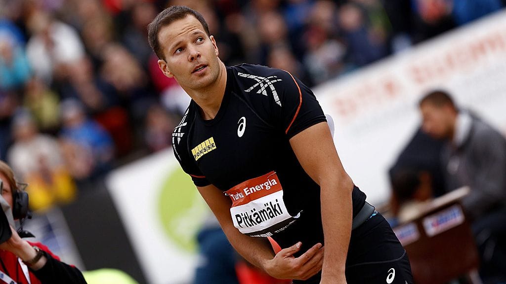 Tero Pitkämäki Turun Paavo Nurmi Gamesissa.