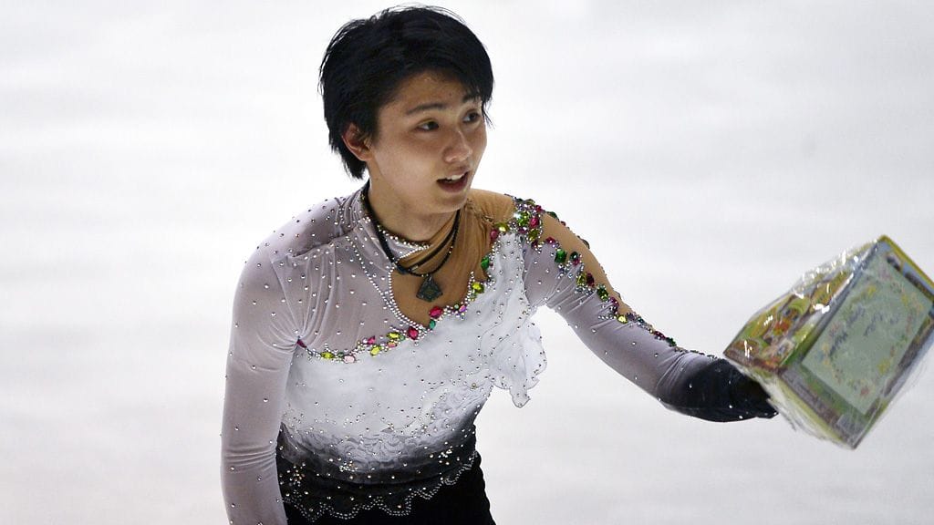 Yuzuru Hanyu Finlandia Trophyssa vuonna 2013.