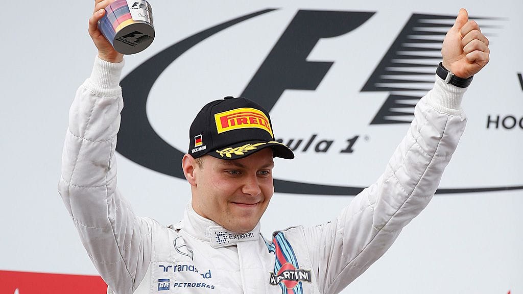 Valtteri Bottas on noussut tällä kaudella kolmesti palkintokorokkeelle.