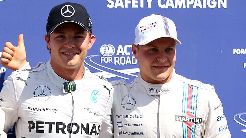 Nico Rosberg ja Valtteri Bottas