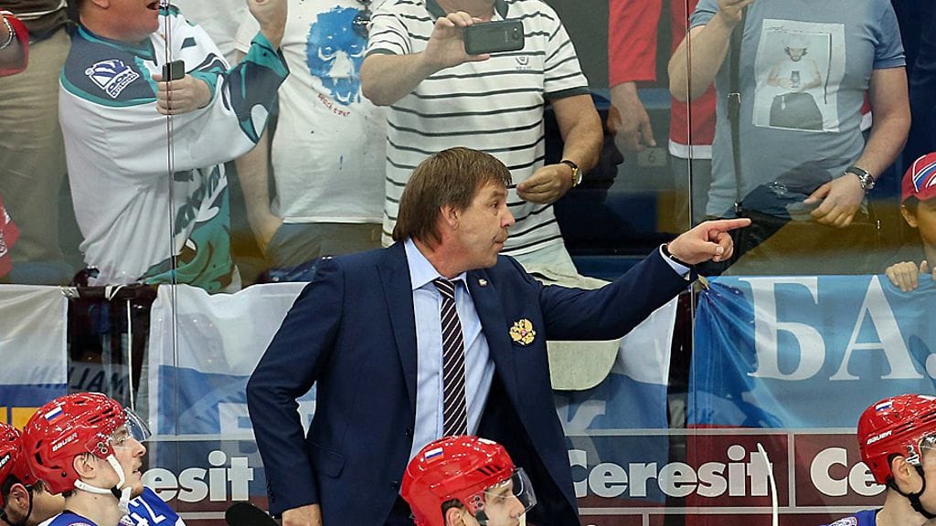 Venäjän päävalmentaja Oleg Znarok esitti tappouhkauseleitä 2014 MM-välierässä.