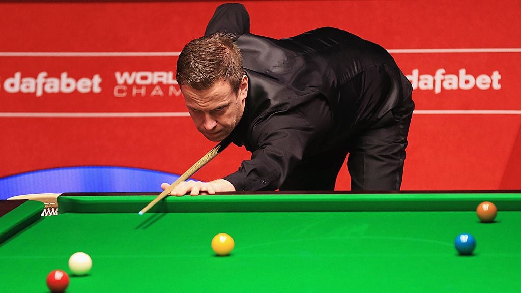 Robin Hull snookerin MM-kisoissa huhtikuussa.