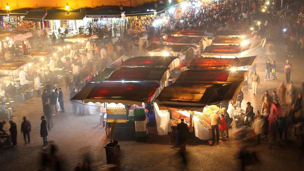 Djemaa el-Fna, Marrakech, Marokko.
