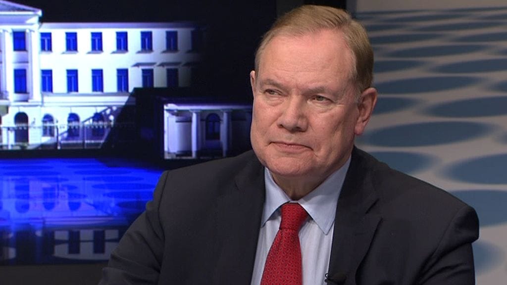 Presidenttiehdokas Paavo Lipponen MTV3 Uutisten tentissä 14.12.2011.