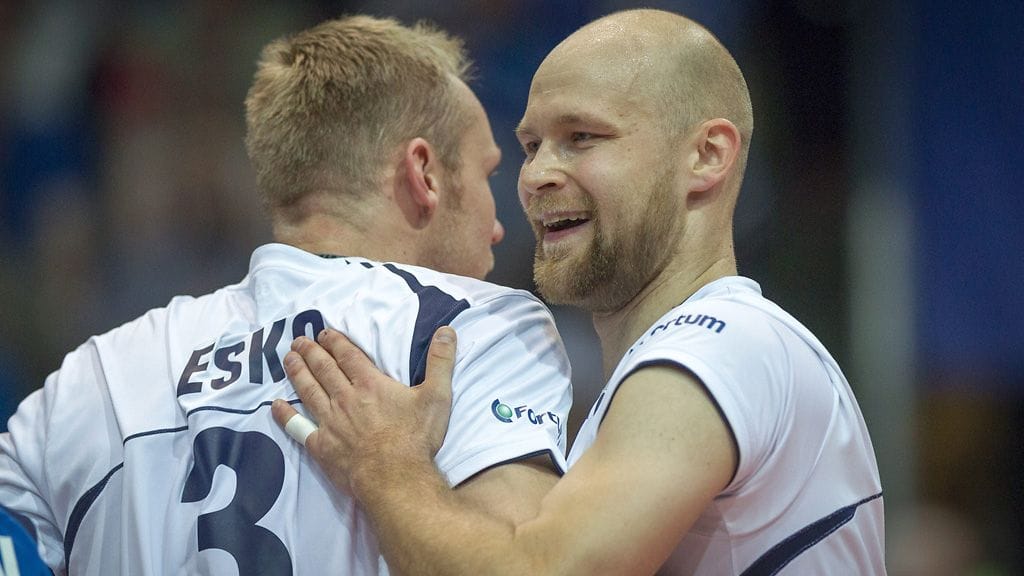 Antti Siltala (oik.) ja Mikko Esko ovat olleet jo vuosia lentopallomaajoukkueen avainpelaajia.