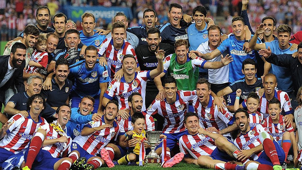 Atletico Madrid juhlii kauden ensimmäistä titteliä.
