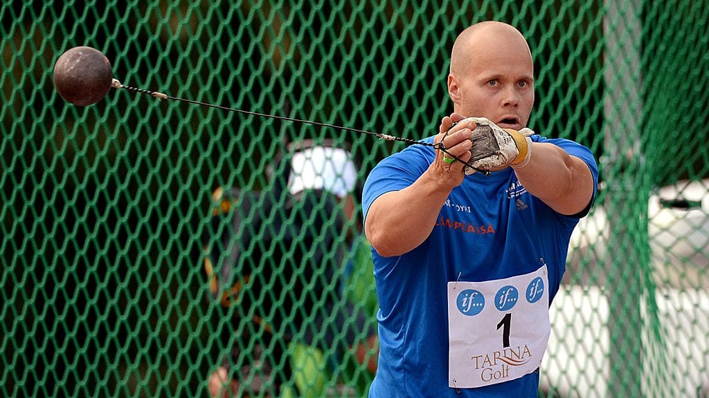 David Söderberg Kalevan kisoissa.