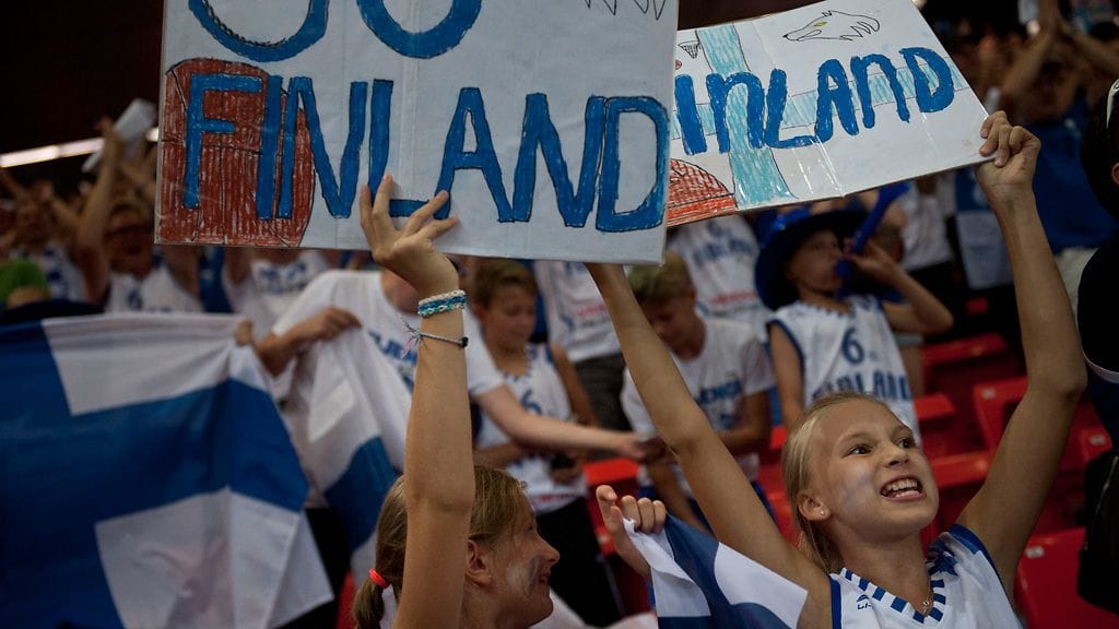 Susijengin faneja USA-ottelussa.