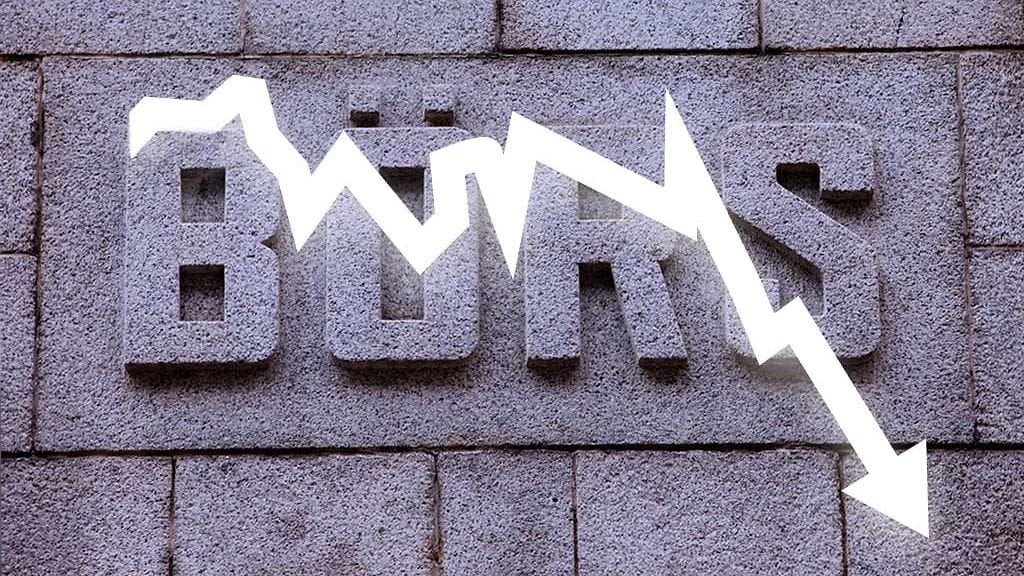 Venäjän hyökkäys Ukrainaan näkyy poörssikurssien sukeltamisena. Kuvituskuva.