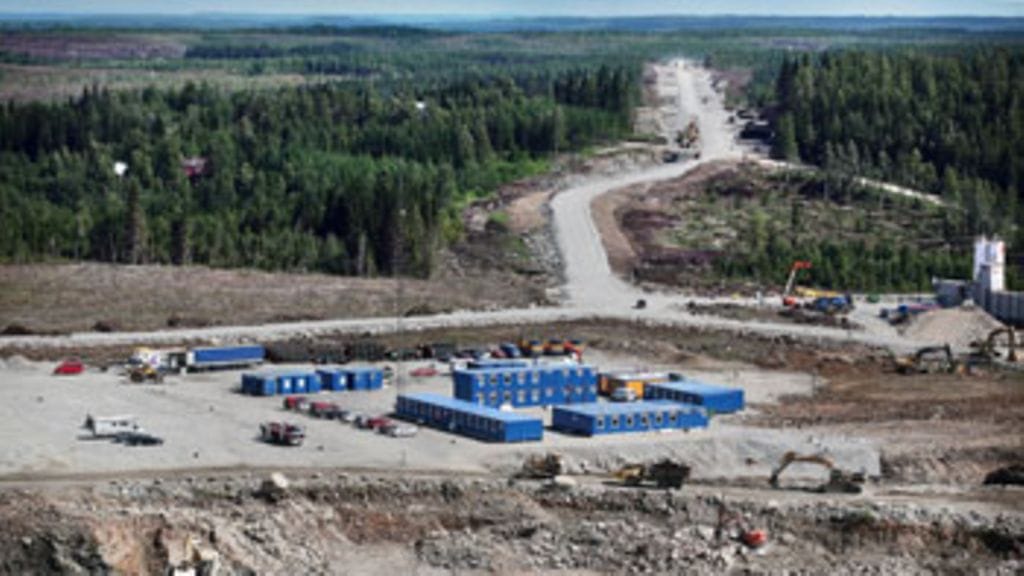 Talvivaaran nikkelikaivos Sotkamossa. Kuva: Lehtikuva.