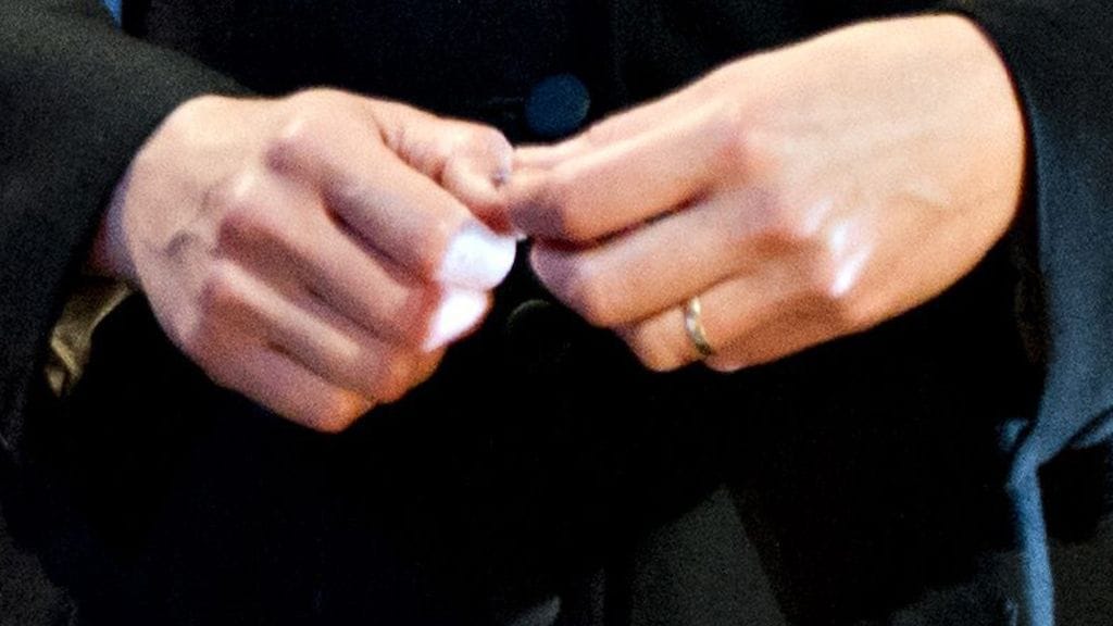 Krista Kosonen edusti kaunis kihlasormus sormessaan.