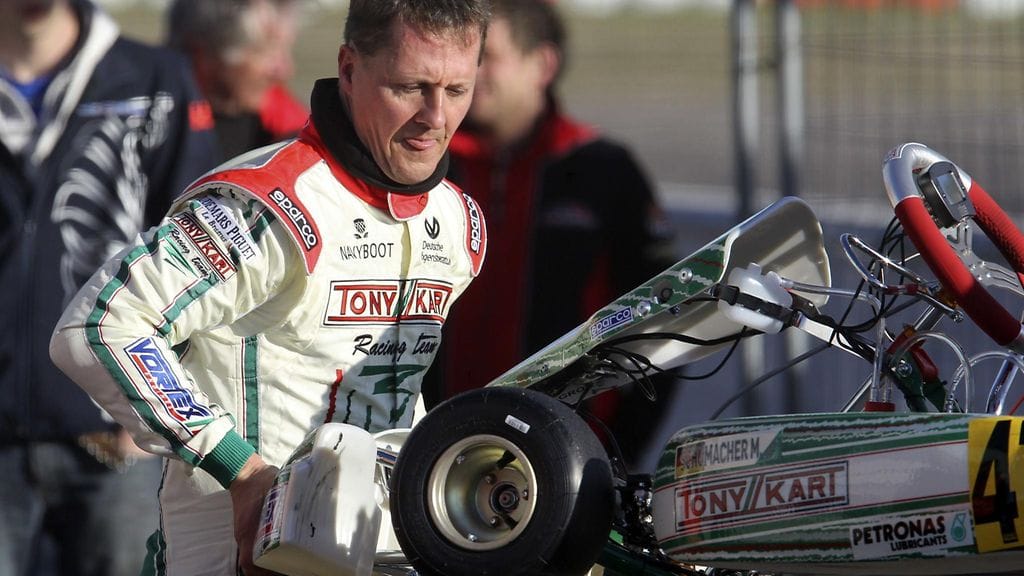 Arkistokuva: Michael Schumacher ja karting-auto