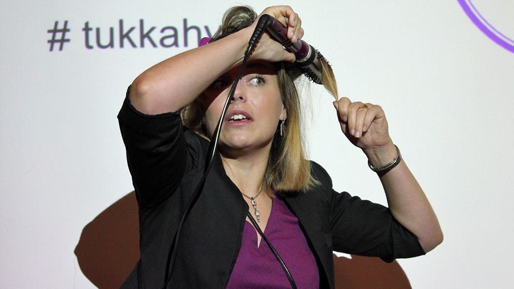 Mariela Sarkima Remingtonin tilaisuudessa 25.9.2014.