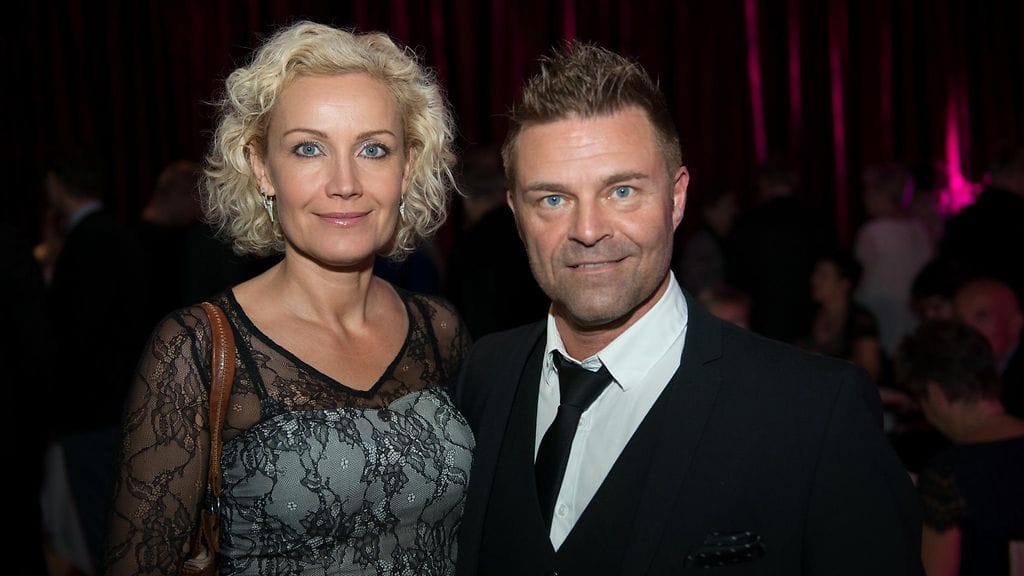 Ressu ja Nina-vaimo Seilin ensi-illassa vuonna 2014.